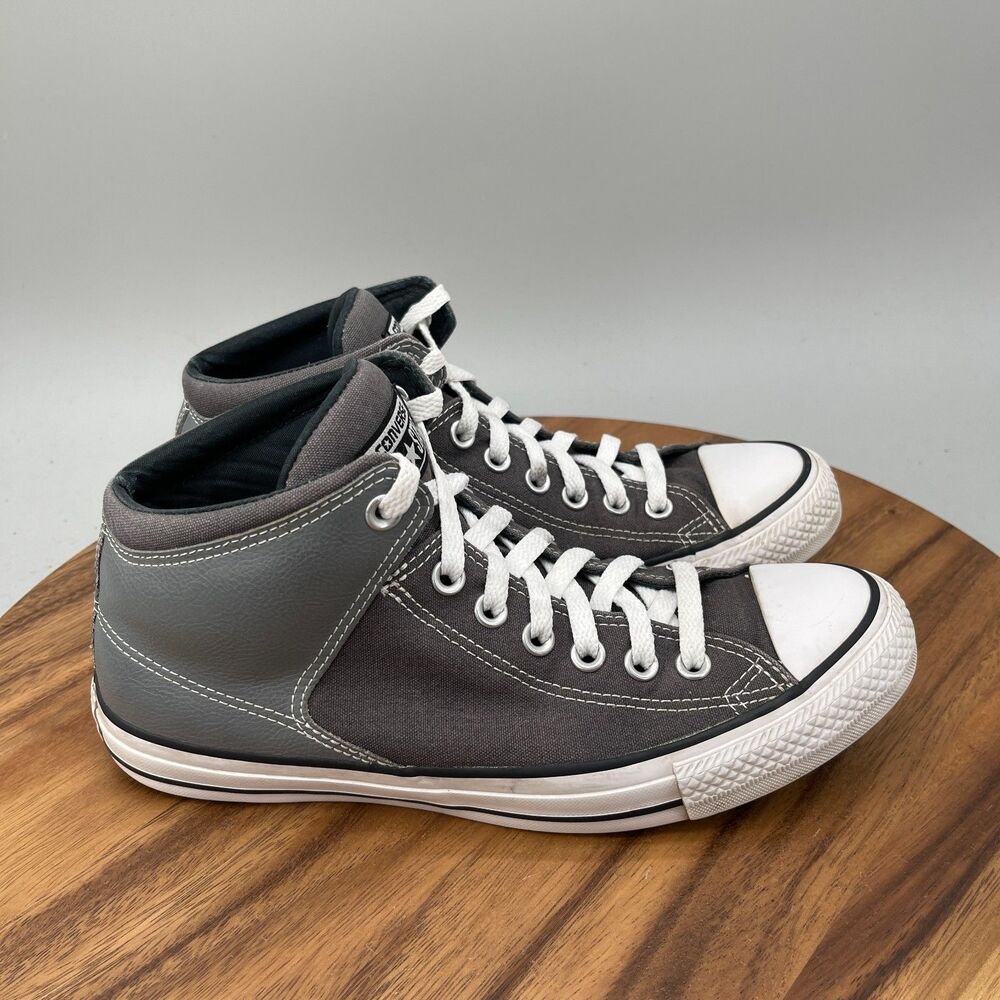 Converse Chuck Taylor All Star Street Mid Shoes Mens Size 8 Gray Casual Skate